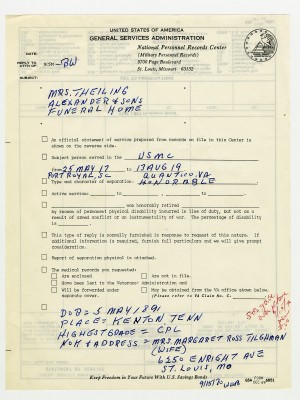 nara military records request
